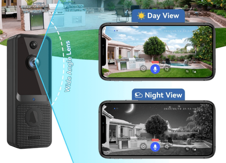 EKEN N8 Smart Video Doorbell Camera Wireless with Chime Ringer Aiwit.App